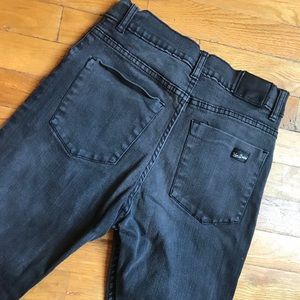 Grey high waisted skinny jeans